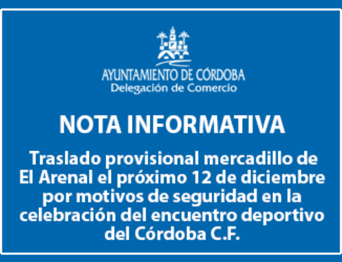 Traslado provisional mercadillo de El Arenal el próximo 12 de diciembre
